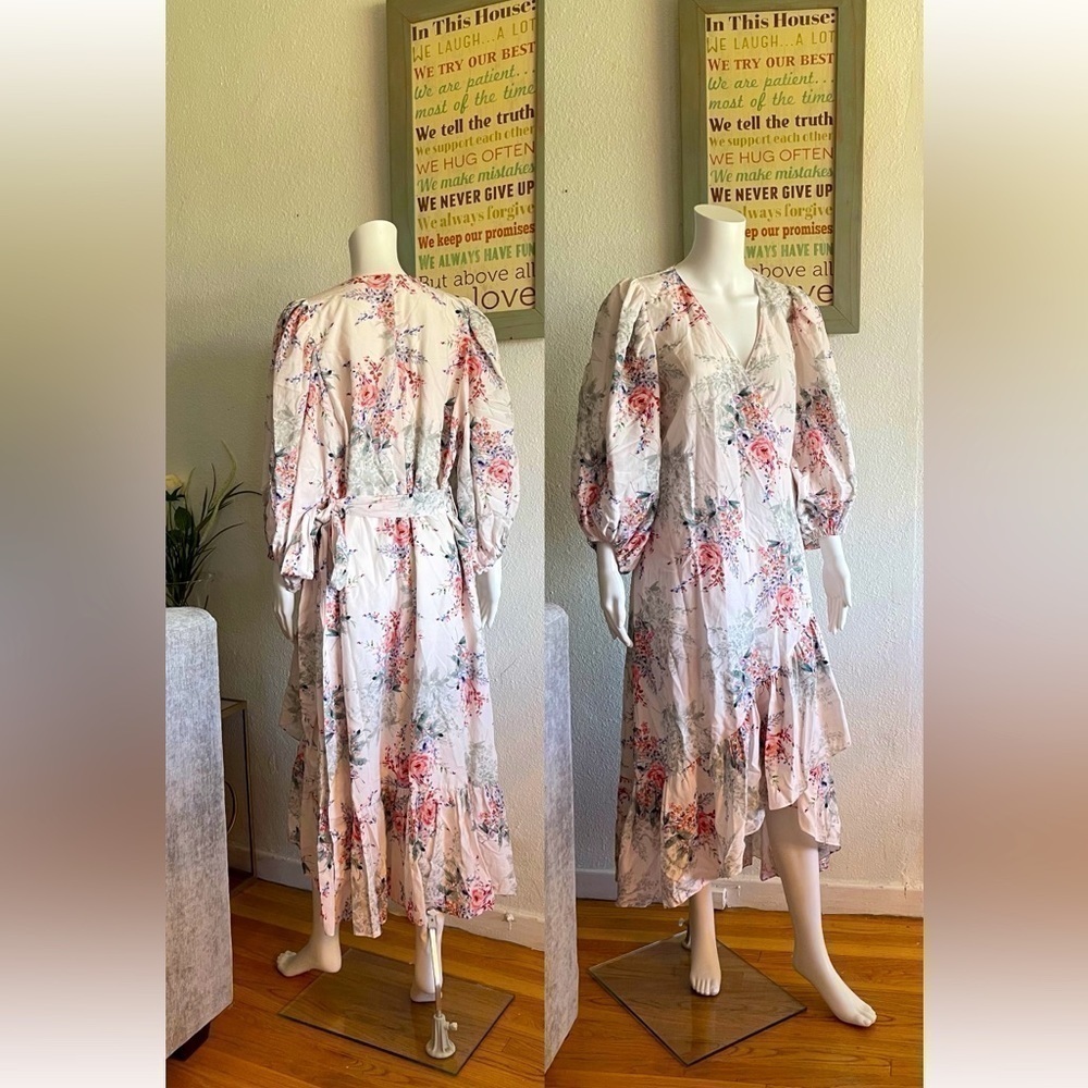Dress KOBI HALPERIN flower wrap size XL